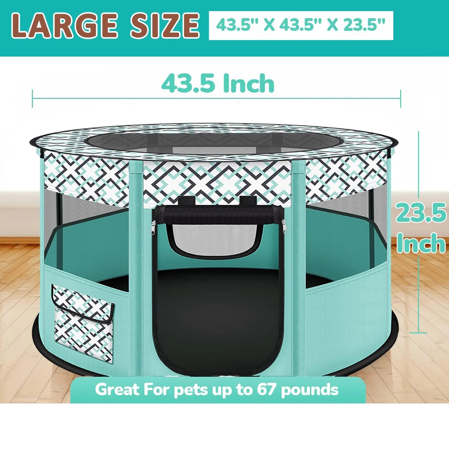 Large Portable Pet Playpen