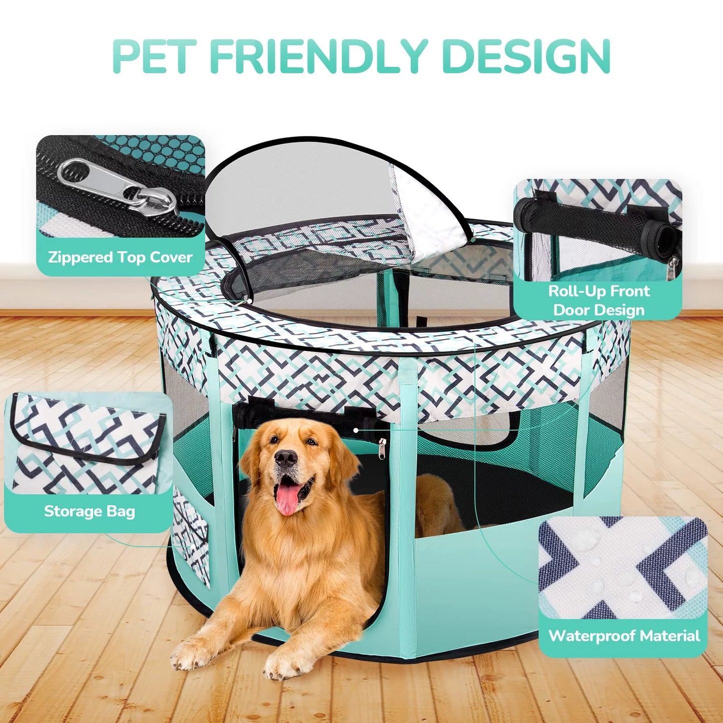 Large Portable Pet Playpen