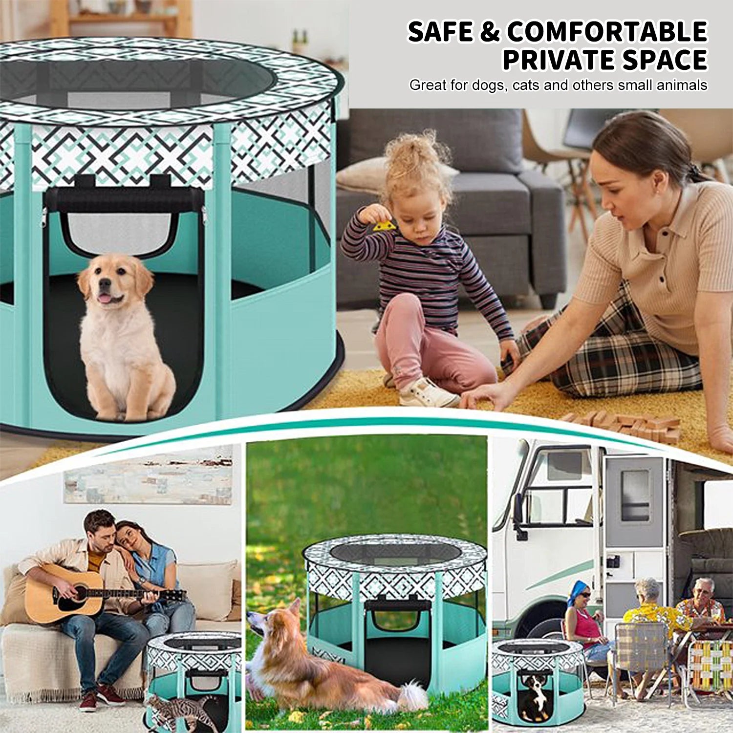 Large Portable Pet Playpen